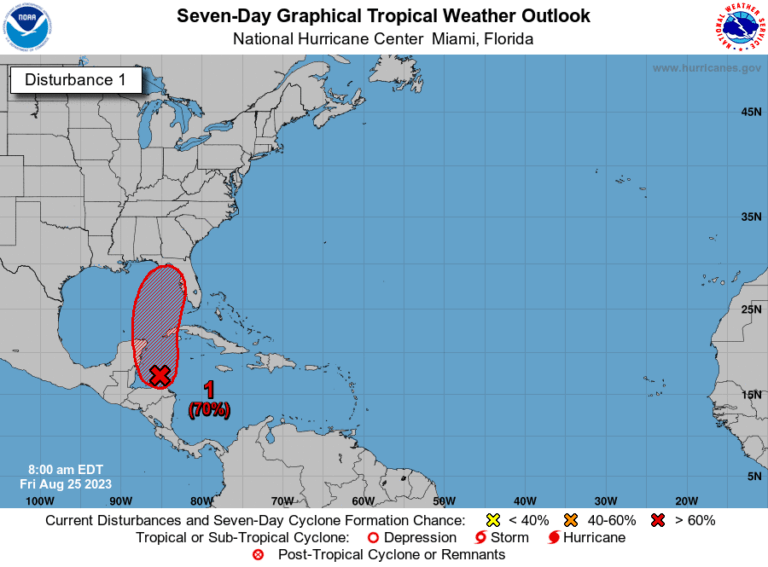 Tropical disturbance or storm likely to form in gulf ahead of Labor Day