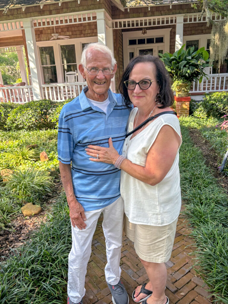 Maggie and Larry Harper visit where he once summered