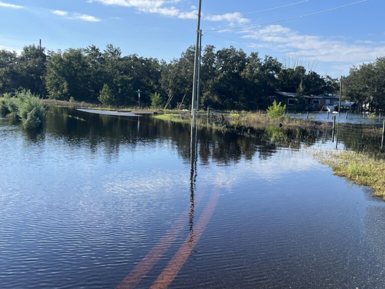 Village spared, but massive flooding in spots