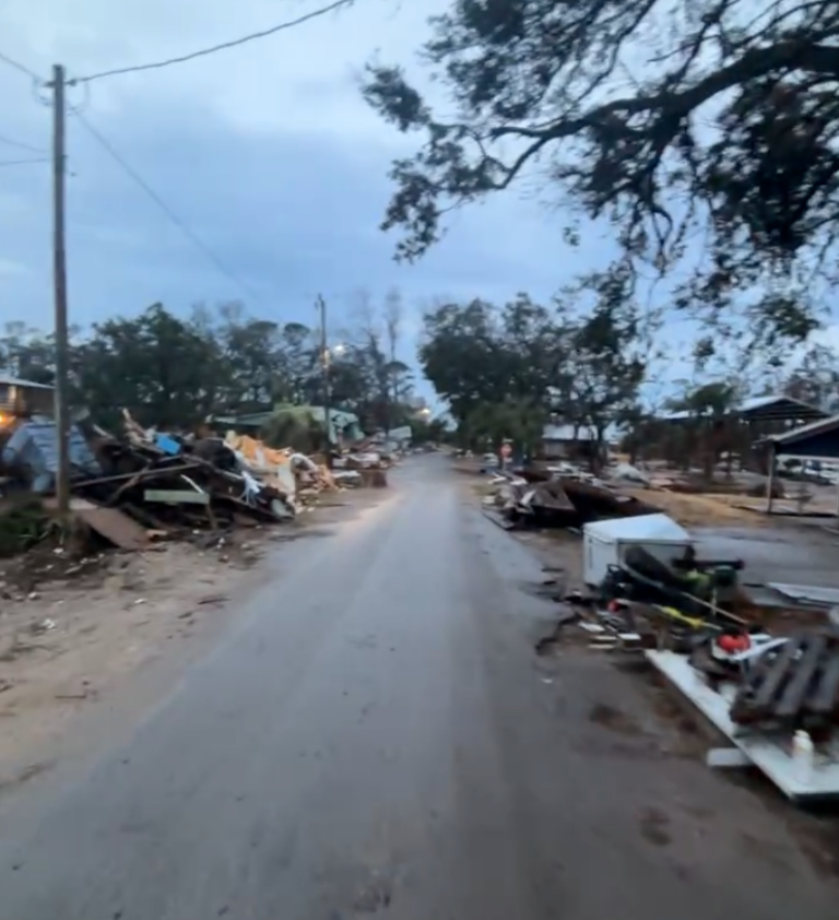 Meals amidst devastation