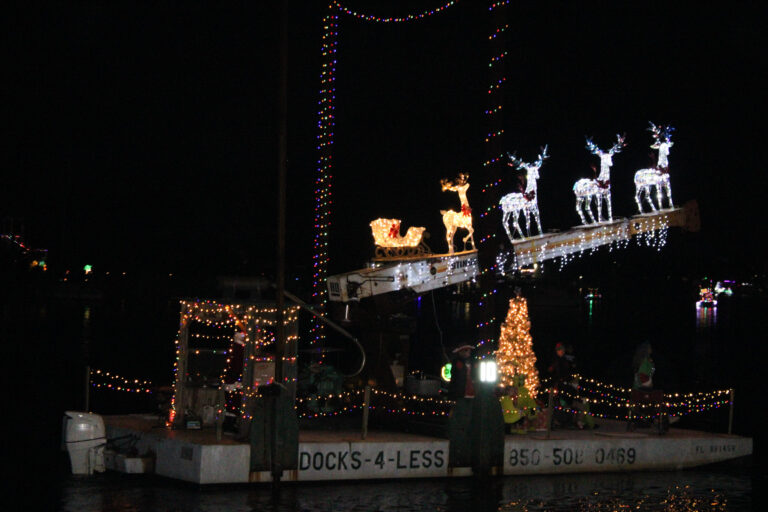 Carrabelle lights up its harbor